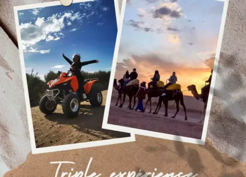 Vol en montgolfière avec balade en Quad et dromadaires